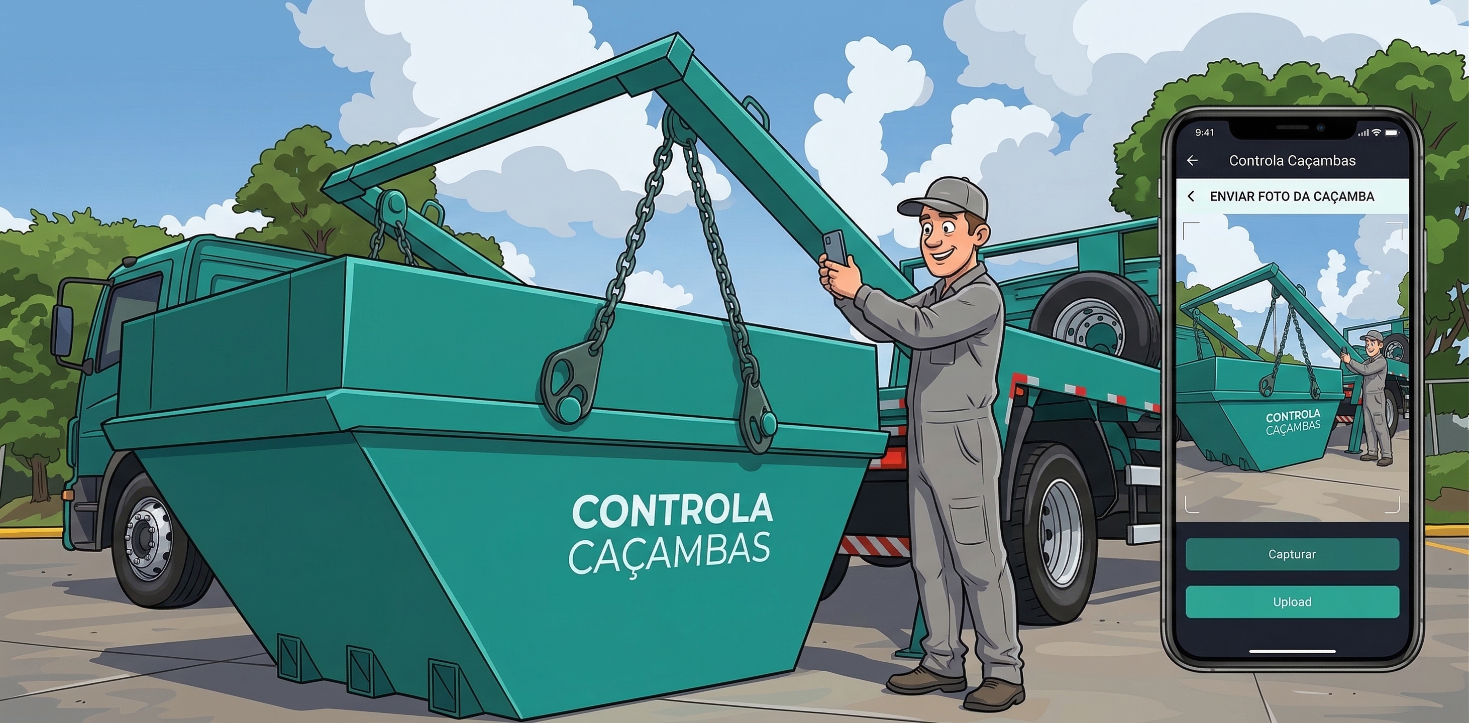 App Motorista Controla Caçambas